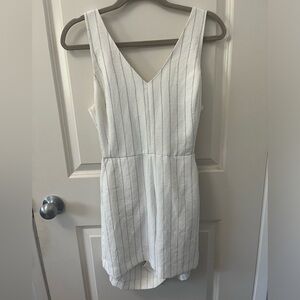 Wilfred Ecoulement white striped romper size S